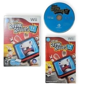 Rayman Raving Rabbids: TV Party - Nintendo  Wii Game With Manual, Tested & Works